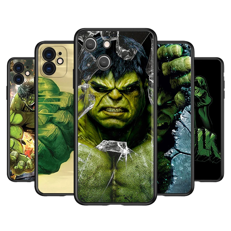 

Marvel Hulk Avengers Silicone Cover For Apple IPhone 13 12 Mini 11 Pro XS MAX XR X 8 7 6S 6 Plus 5S SE Phone Case