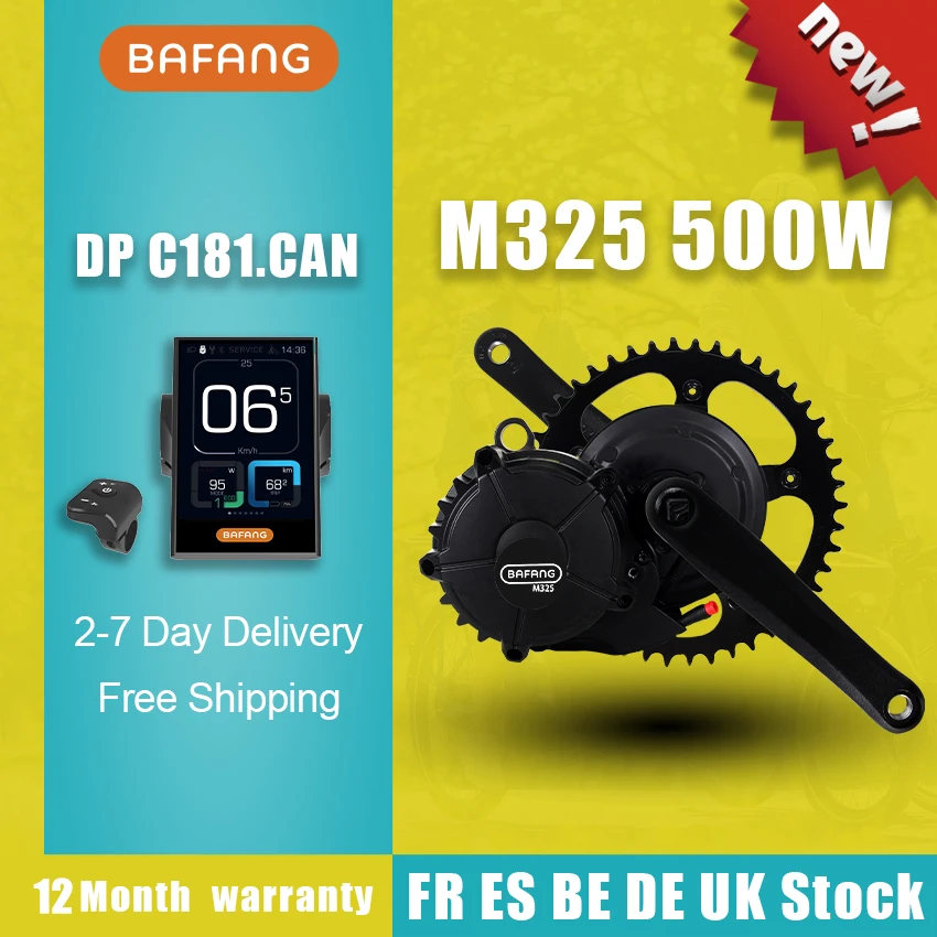 Комплект для электровелосипеда BAFANG M325 50 4 в 500 Вт центральный двигатель