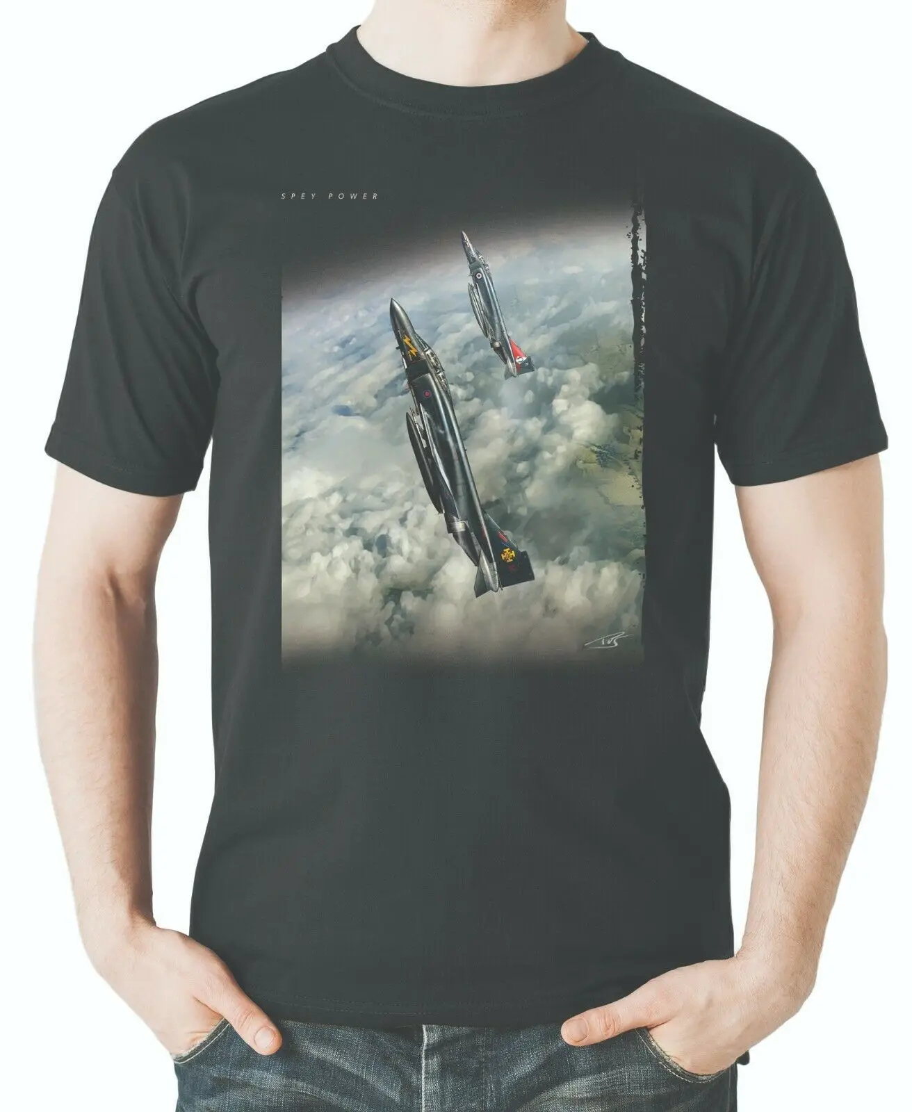 

Aviation Themed British F-4 Phantom Fighter Bomber T-Shirt. Summer Cotton Short Sleeve O-Neck Mens T Shirt New S-3XL