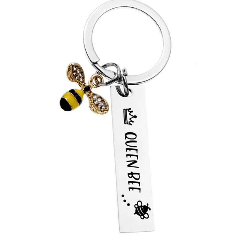 

New Queen Bee Key Chain Bee Gift Insect Key Chain Give Her Inspirational Gift Key Chain Custom Wholesale