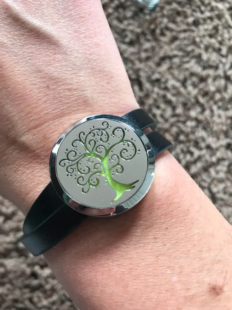 Браслет-медальон из нержавеющей стали 30 мм с закрученным винтом разноцветным