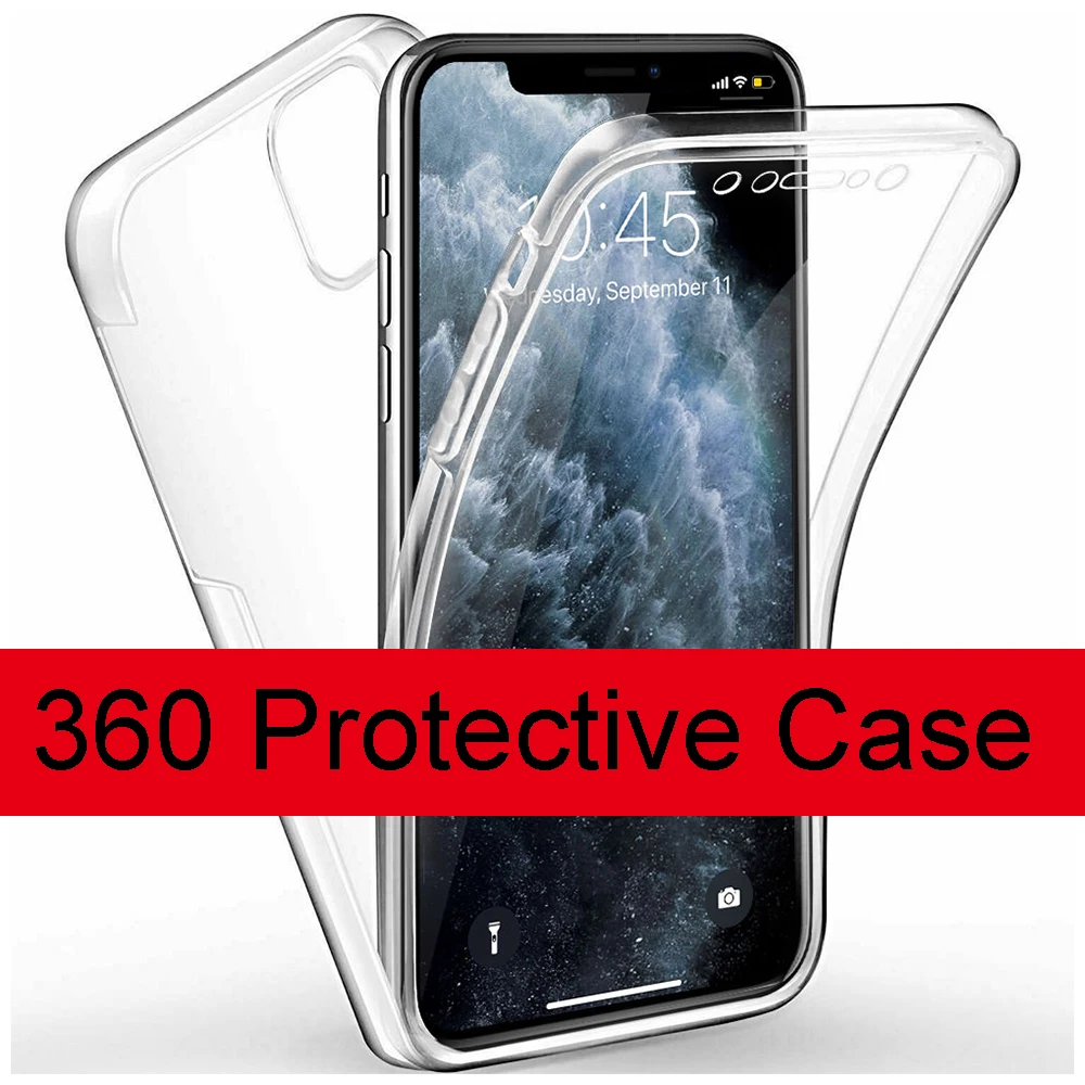 Ударопрочный двухслойный чехол для IPhone SE 2020 12 Mini 11 Pro Max X Xr Xs 6 6S 7 8 Plus 5 5S силиконовый