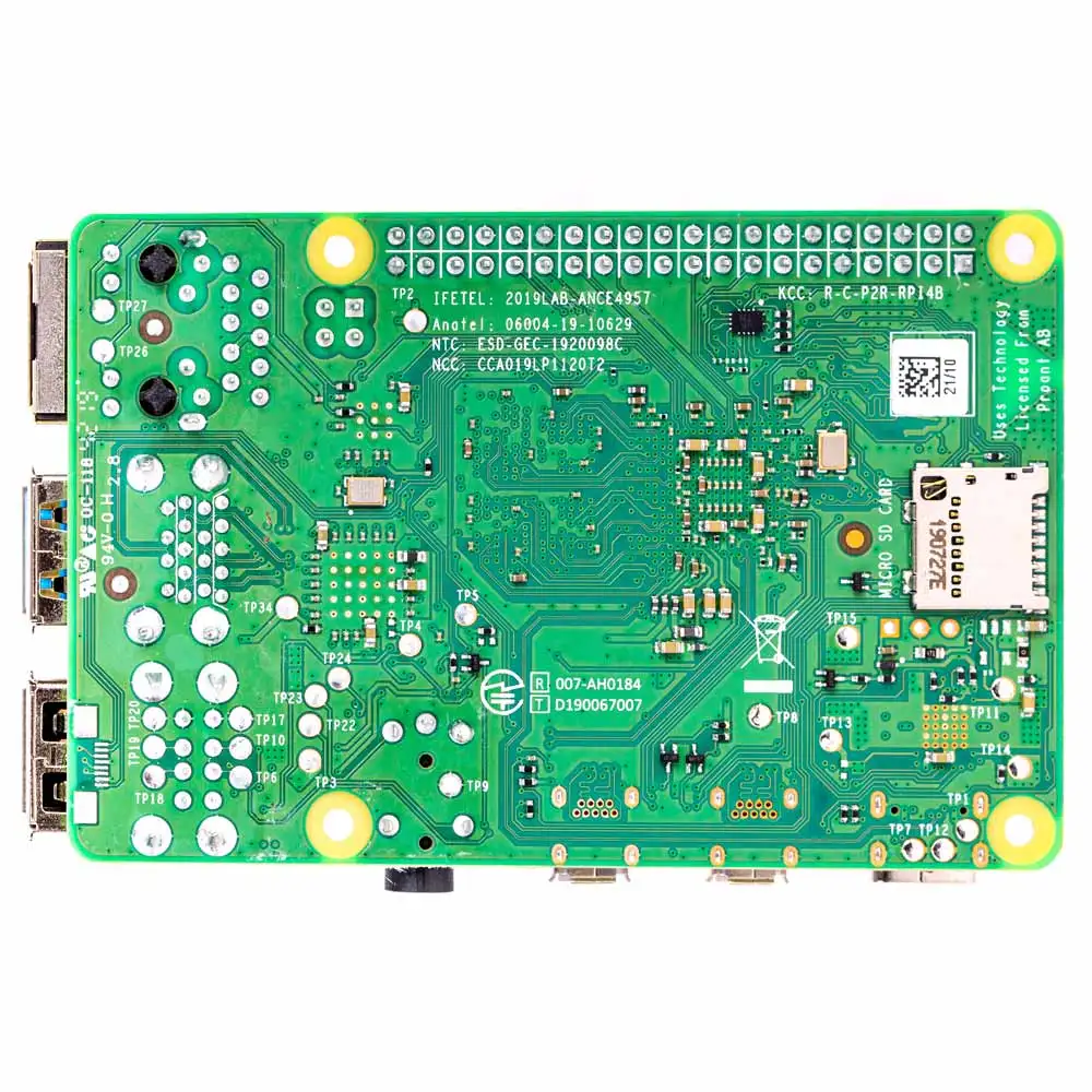 Одноплатный компьютер Raspberry Pi 4 Model B BCM2711 SoC 2 ГБ/4 ГБ/8 ГБ DDR4 RAM USB 3 0 С поддержкой PoE 4B