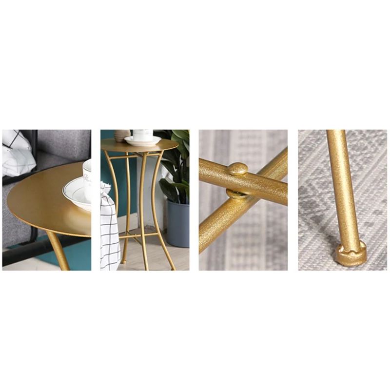 

Creative Round Table Small Coffee Table Modern Home Living Room Sofa Round Table Bedside Multifunctional Removable Table