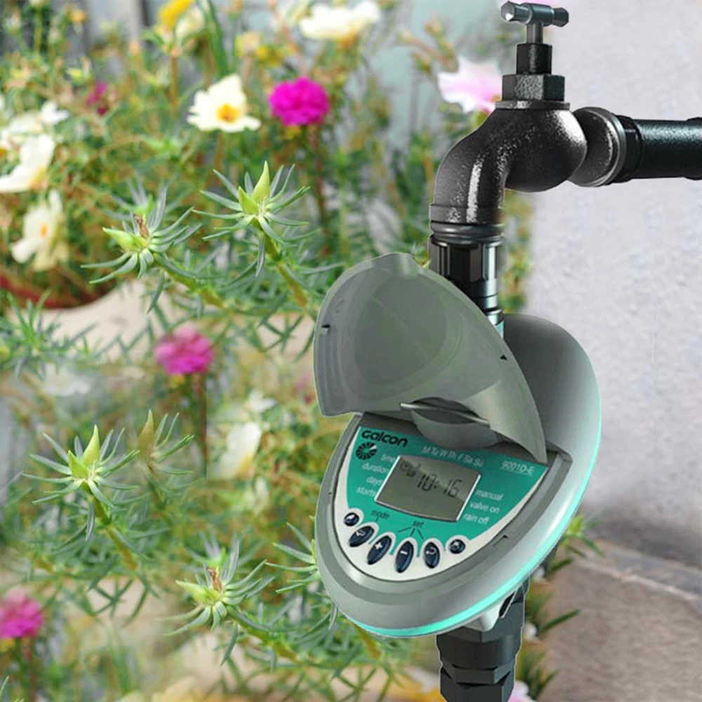 

Автоматический таймер полива сада, Водонепроницаемый Контроллер орошения растений, для двора, газона