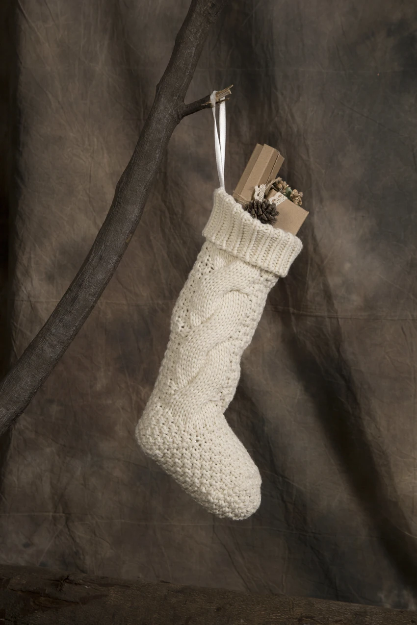 Новые рождественские чулки ботинки Санта Клауса подтяжки конфеты подарочная