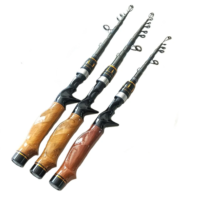 Высококачественная телескопическая удочка ручной работы из углеродного волокна