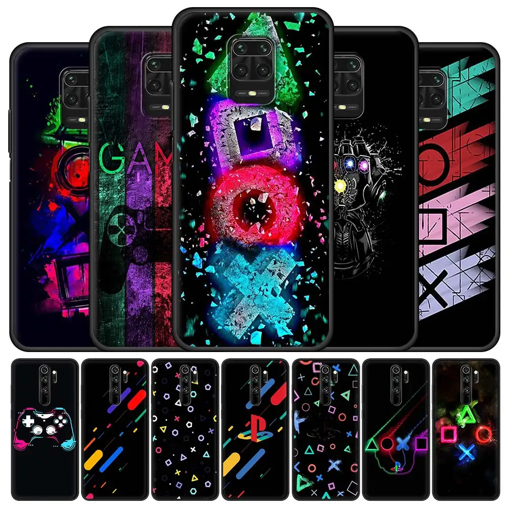 

Hot game PlayStation ps5 For Xiaomi Redmi Note 9S 8 Pro 8T 9 7 7A 8A 9A 9C Silicon Case For Redmi Note 10 Pro Black Phone Cover