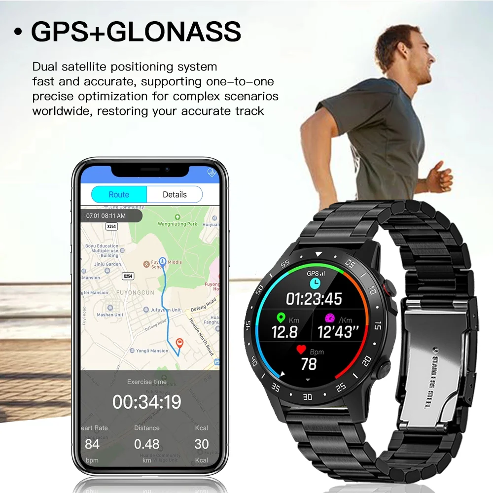 Смарт-часы мужские с GPS 4G пульсометром и барометром | Электроника