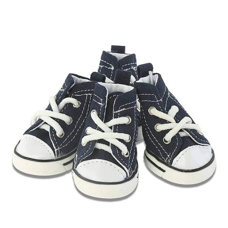 

Pet Denim Canvas Dog Shoes Cat Breathable Casual Shoes Teddy Non-slip Wear Boots For Small Puppy Chihuahua XS S M L XL