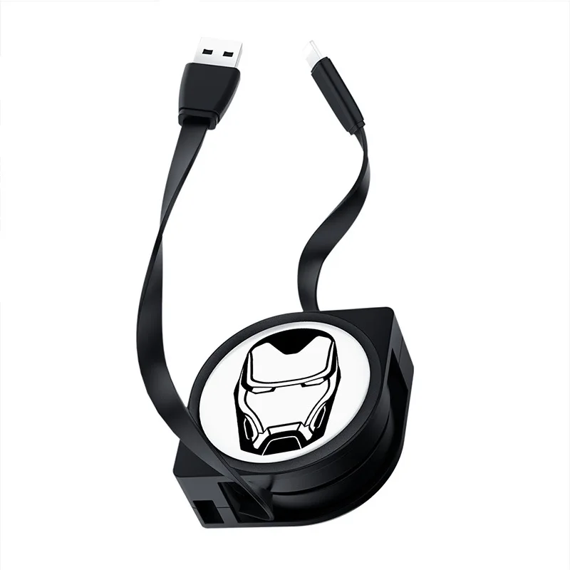 

New 2021 Disney marvel single head for iPhone charging type c male to female usb cable charger for lot usb extension cable