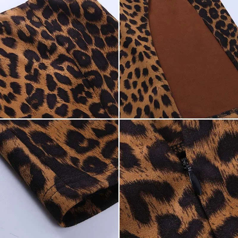 

Leopard Print Bodycon Women's Irregular Skirts High Waist Split Female Skirt 2021 Trend Sexy Streetwear Casual Ladies Bottoms