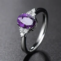 megin d hot sale vintage oval polychromatic stone copper rings for men women couple friend fashion design gift jewelry wedding