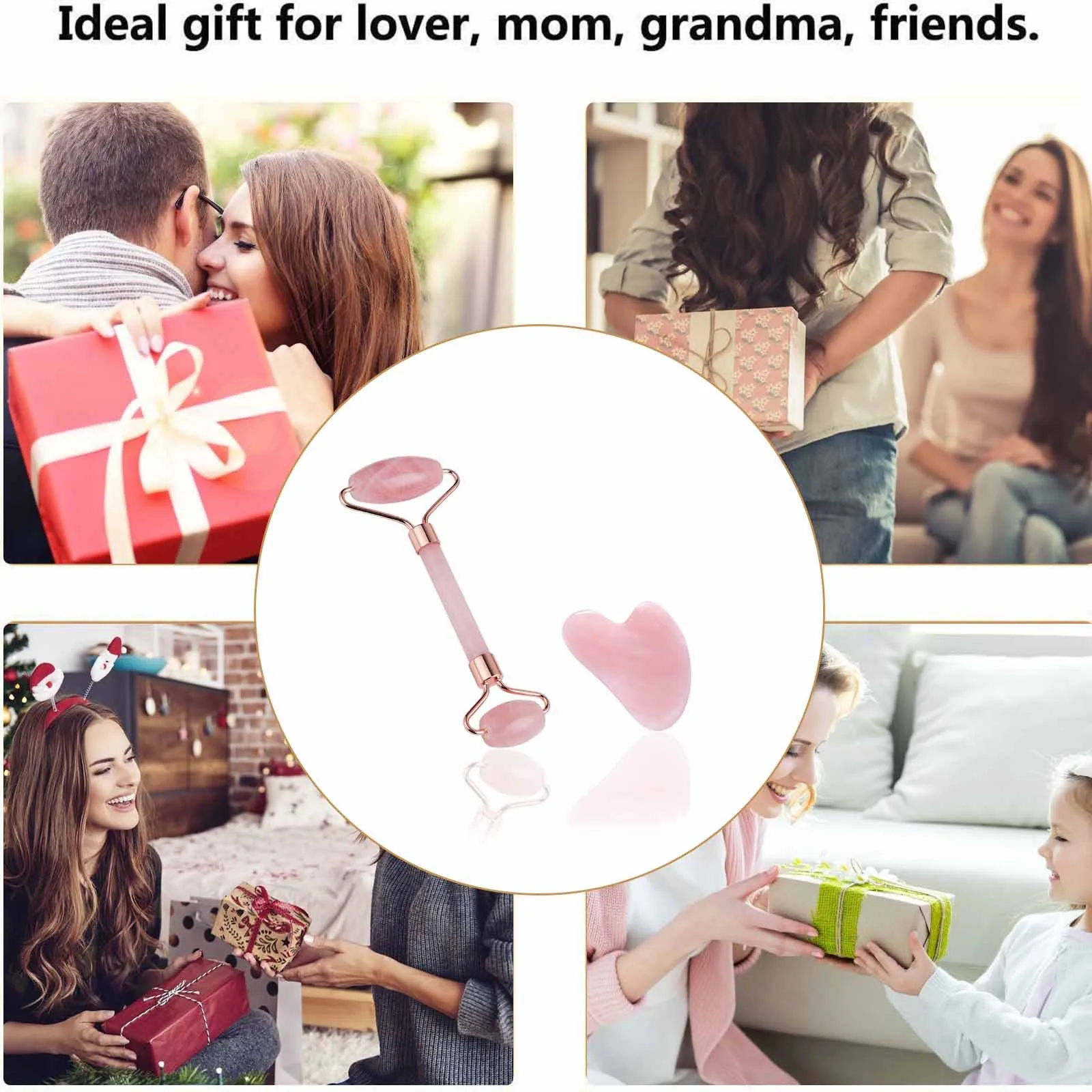 

Rose Resin Guasha Stone Board Gua Sha Facial Massage Natural jade roller Massager Acupuncture Pressure Face Slim Therapy D13