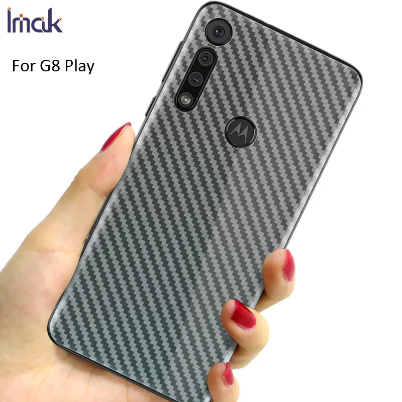 Задняя пленка IMAK из углеродного волокна с рисунком для Motorola Moto G8 Plus Play One Защитная