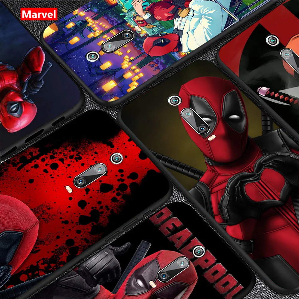 

Marvel Deadpool For Xiaomi Redmi S2 Y2 9 9 Prime 9C 9A 9T 9AT K30 K30S K30i K40 Note 9 Pro (5G) Black TPU Phone Case