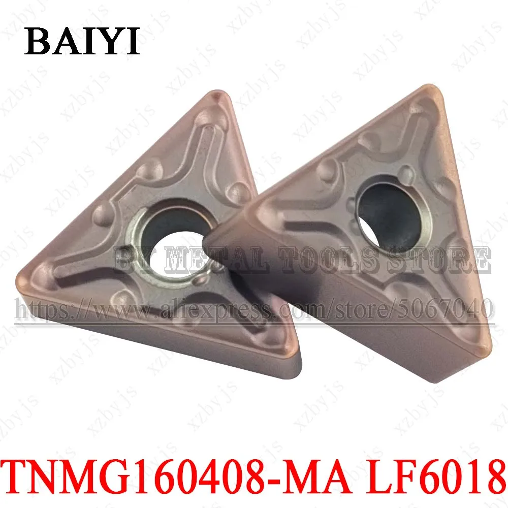 

10pcs TNMG160408-MA LF6018 TNMG332 Carbide Inserts External Turning Tools CNC Cutter Lathe tools TNMG for stainless steel