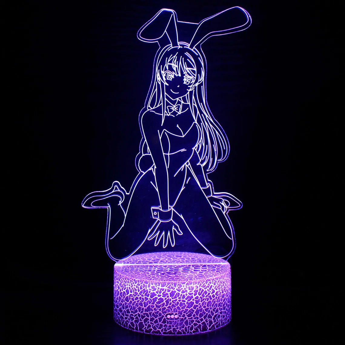 

Anime Waifu Mai Sakurajima Led Night Light for Bedroom Decor Mai Light Gift for Friend Sakurajima Bunny Girl Led Lamp Anime Gift