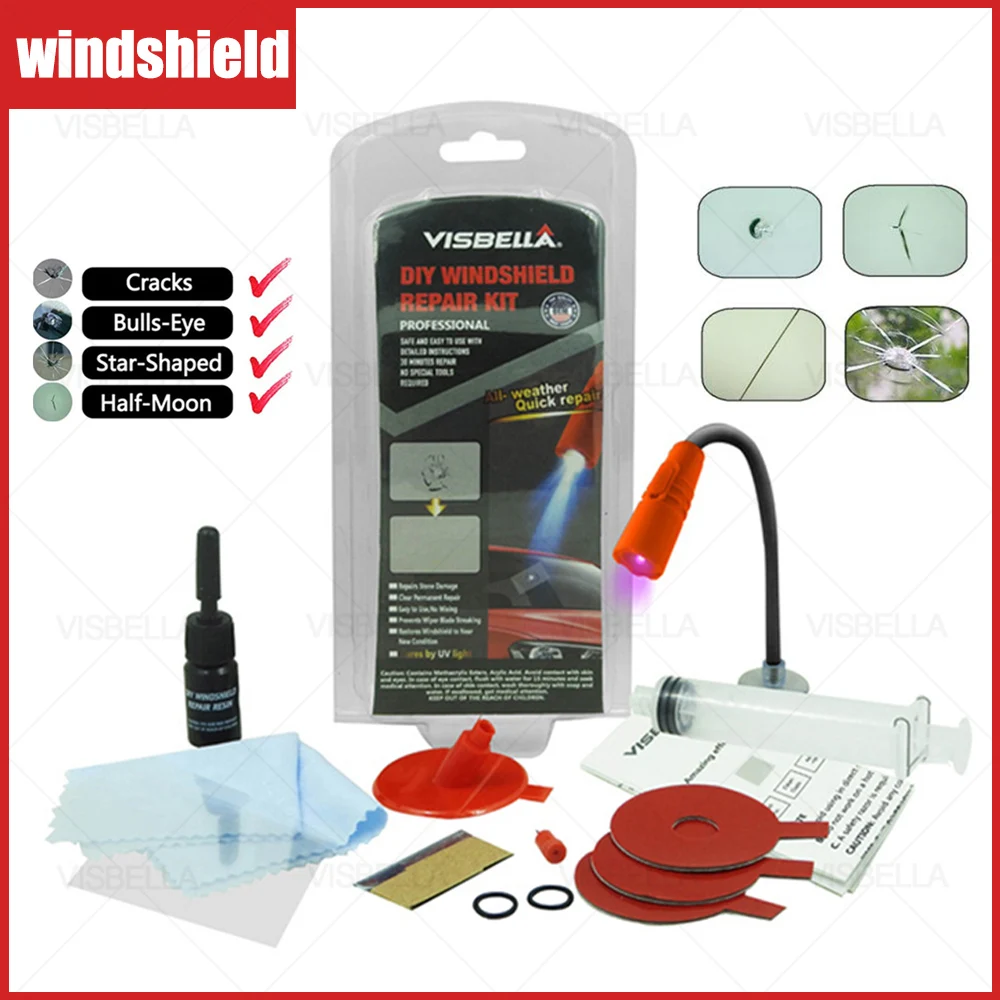 

DIY Car Windshield Cracked Repair Tool Upgrade Auto Glass Nano Repair Fluid Windscreen Scratch Crack Restore Auto Window Repair