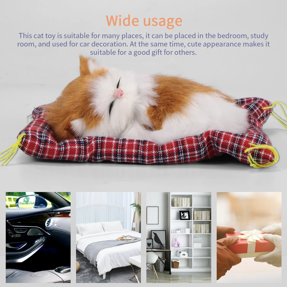 Милая имитация спящих кошек украшение приборной панели Автомобильные украшения