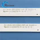 Лента светодиодная 614 мм, 6 ламп, 2 шт., для телевизоров PHILIPS 32 дюйма, GJ-2K18-315-D206-CSP-V5, 01U33-A, TPT315B6, 32PFS580312, 32PFS582312