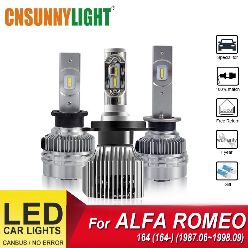 CNSUNNYLIGHT H4 автомобильные лампы светодиодный фары для ALFA ROMEO 164 (164 _) (1987 06 ~ 1998 09)