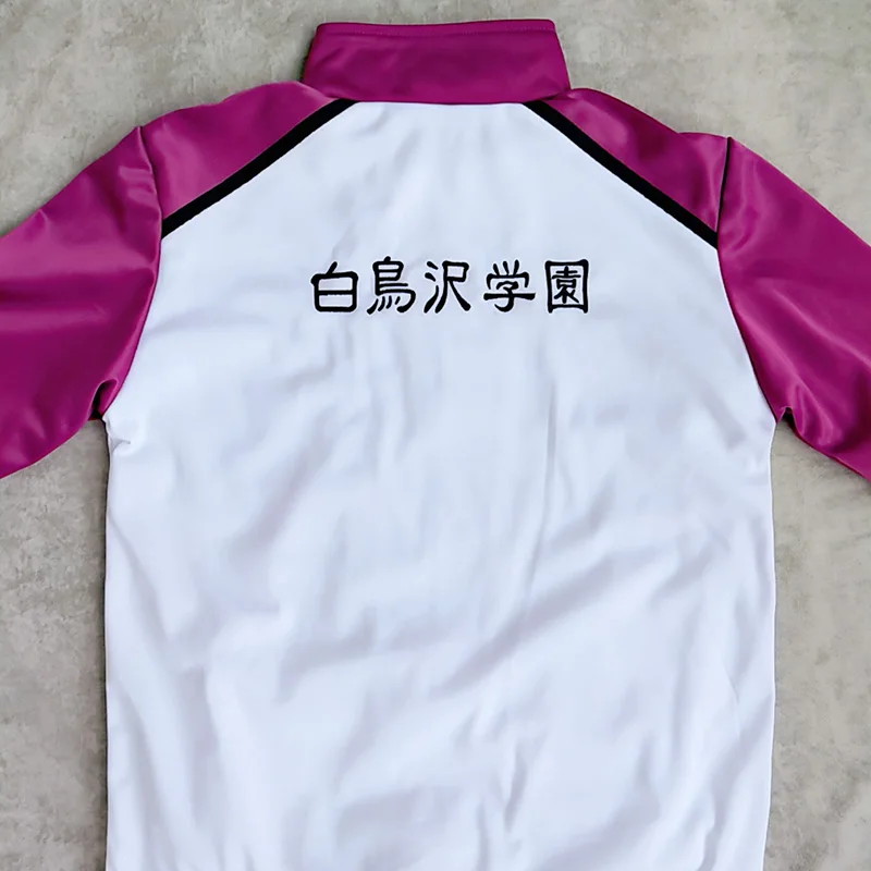 

Haikyuu Shiratorizawa Gakuen Academia Cosplay Costume Wakatoshi Ushijima Tendo Satori Uniform Coat Jacket Sprotswear