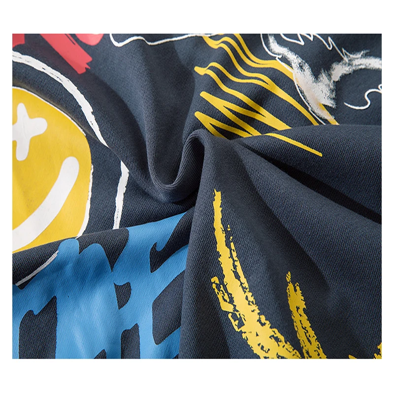

Hoodies Colorful Hit Color Graffiti Cartoon Bear Painting Print Hip Hop Hoodie Sweatshirt High Street Fashion Autumn Streetwear