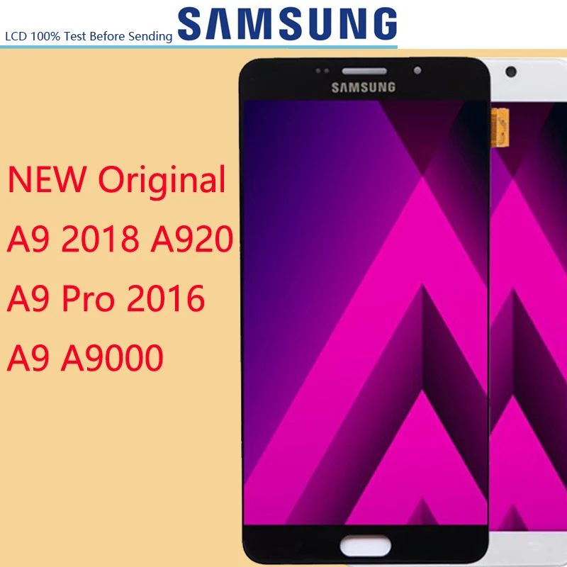 Новый оригинальный ЖК дисплей сенсорный экран для Samsung Galaxy A9 2018 A920 A920F Pro 2016 A910 A910F