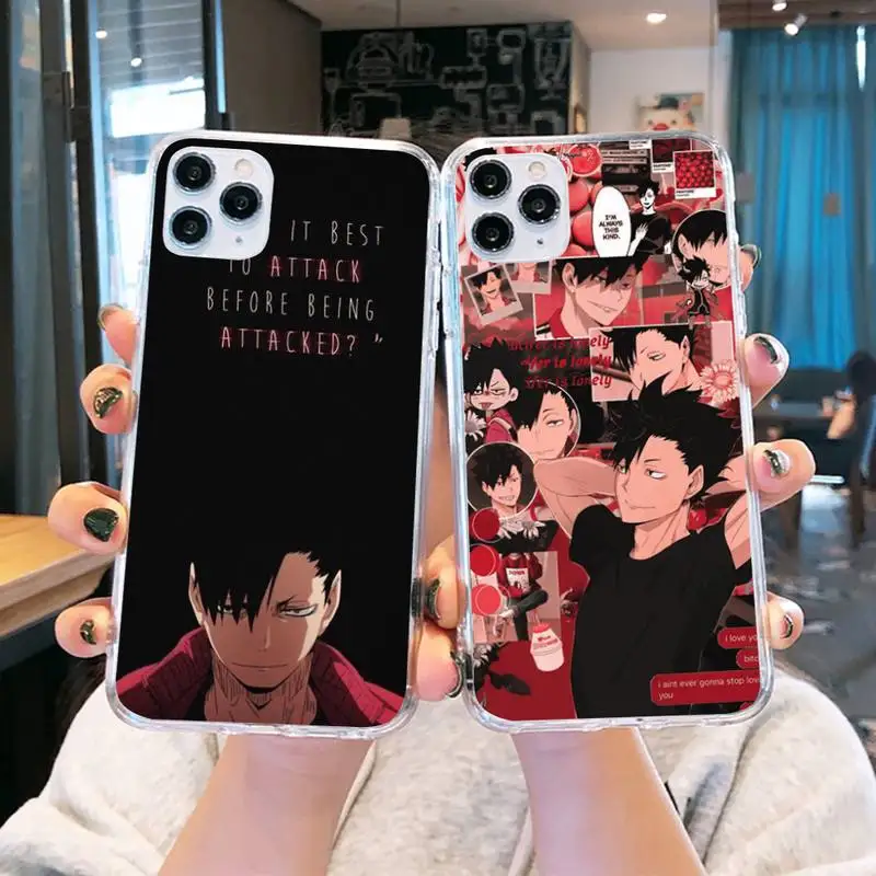 

Haikyuu Phone Case Transparent soft For iphone 13 12 11 8 7 plus mini x xs xr pro max