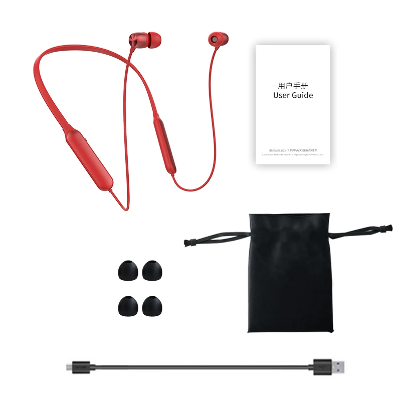 RED Римские Bluetooth наушники спортивные беспроводные наушники Поддержка TF/sd-карты Bluetooth гарнитура музыкальные наушники с микрофоном с упаковкой - Цвет: RED