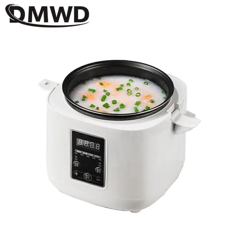 DMWD 2L Мини домашняя антипригарная рисоварка 220 В 5 функций электрическая суповая