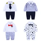 Комбинезон для мальчиков 3-24 месяцев, 100% хлопок, с длинным рукавом