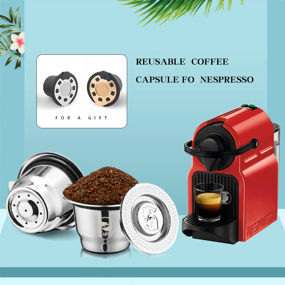 Многоразовая капсула для Nespresso reutilable Inox многоразовая Crema Espresso пластиковый фильтр