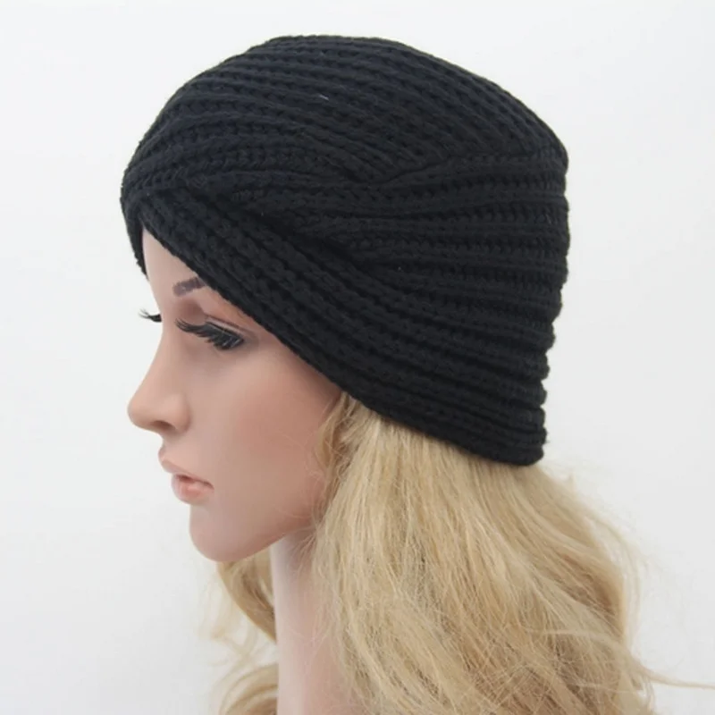 1 шт. Женская шапочка вязаная крючком головная повязка завязка для волос Тюрбан