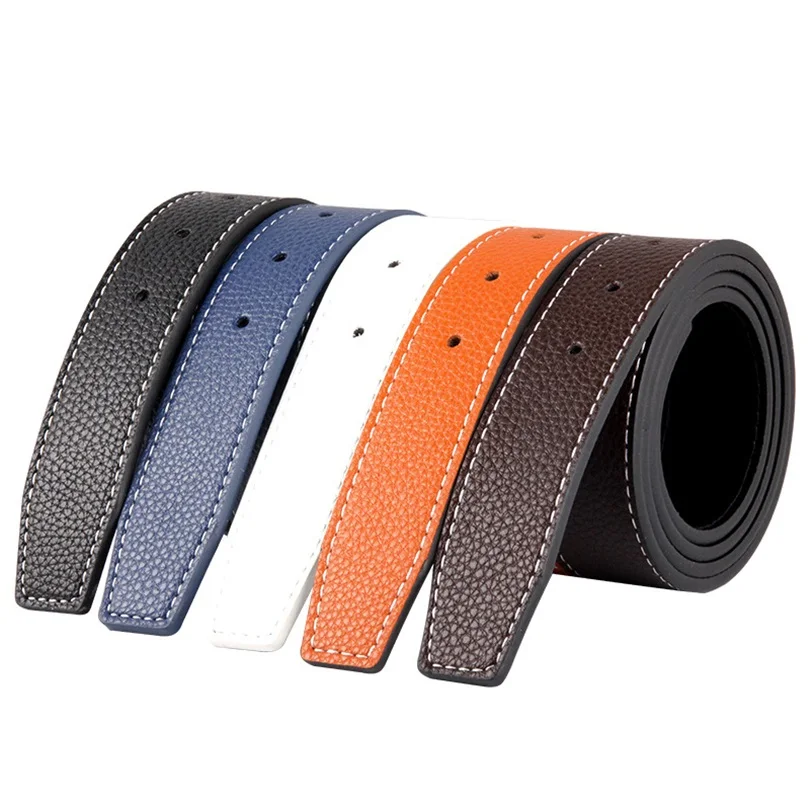 

Luxury No Buckle Belt Brand H Belt Men High Quality Male Genuine Real Leather Strap for Jeans SMOOTH Belt Erkek Kemer