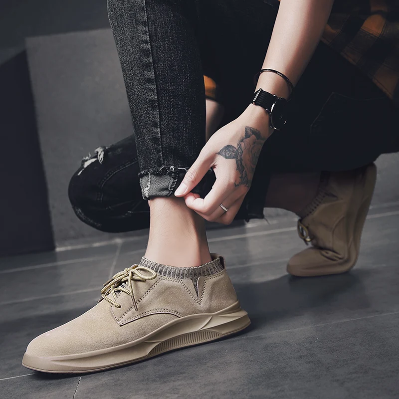 

Shoes Man Breathable Breathable Sneakers Work Shoes Zapatillas Deportivas Verano Hombre 2020 New Men Casual Summer Leather