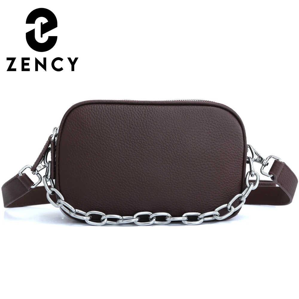 

Женская сумка для отдыха Zency из натуральной кожи, Высококачественная сумка через плечо с несколькими карманами