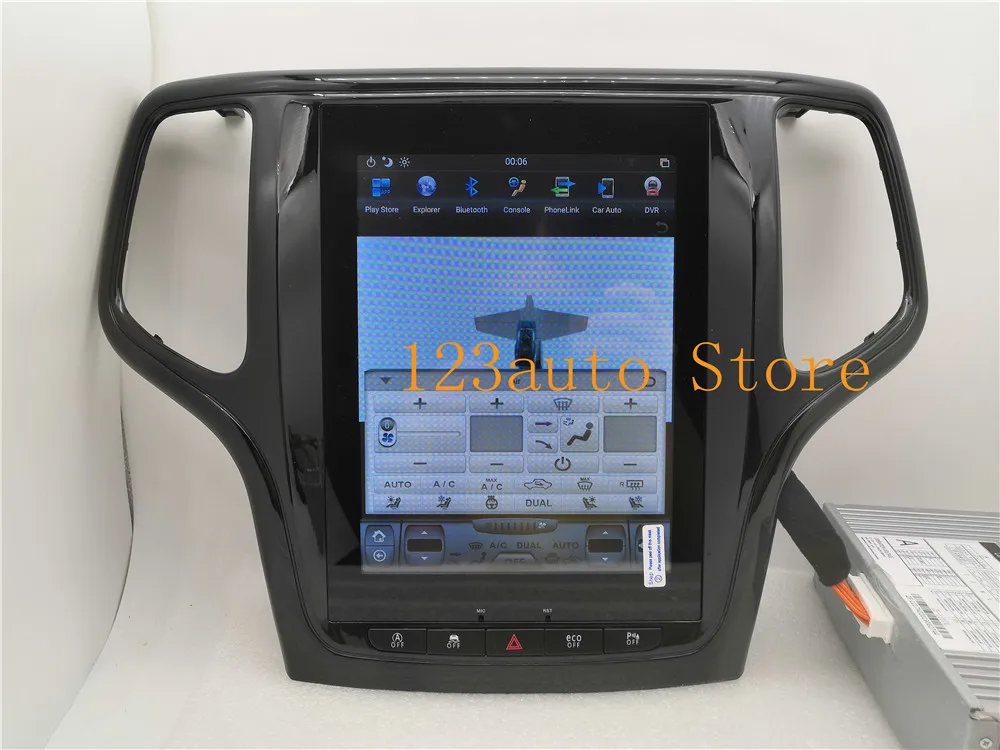 10,4 ''Tesla стиль Android 8,1 автомобильный dvd-плеер gps навигация для JEEP Grand Cherokee 2012- стерео радио CARPLAY ips PX6 HDMI