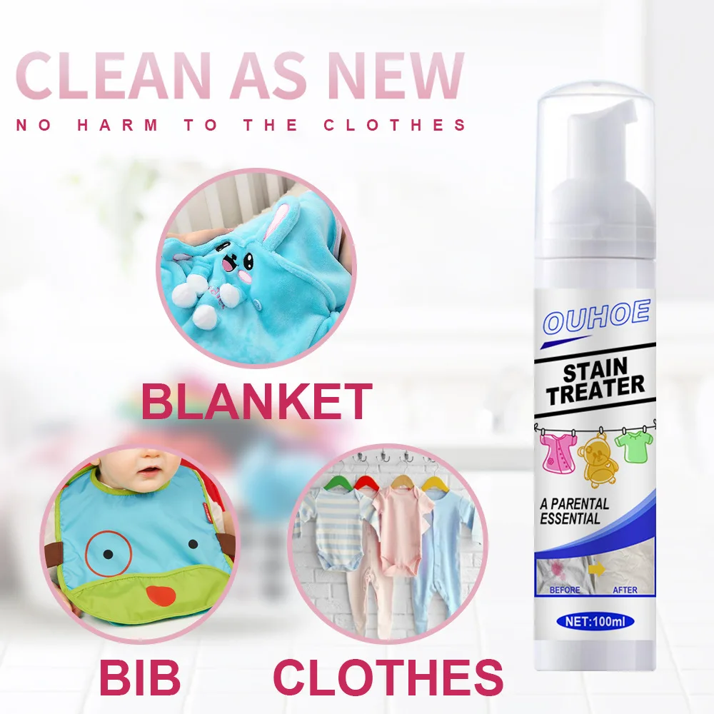 

Clothes Stain Remover Baby and Child Oil Stain Removal All-Purpose Clothes Cleaner 30ml 100ml KI