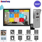 Видеодомофон Homefong, 10 дюймов, IP, Wi-Fi, 960P, сенсорный экран, водонепроницаемая запись
