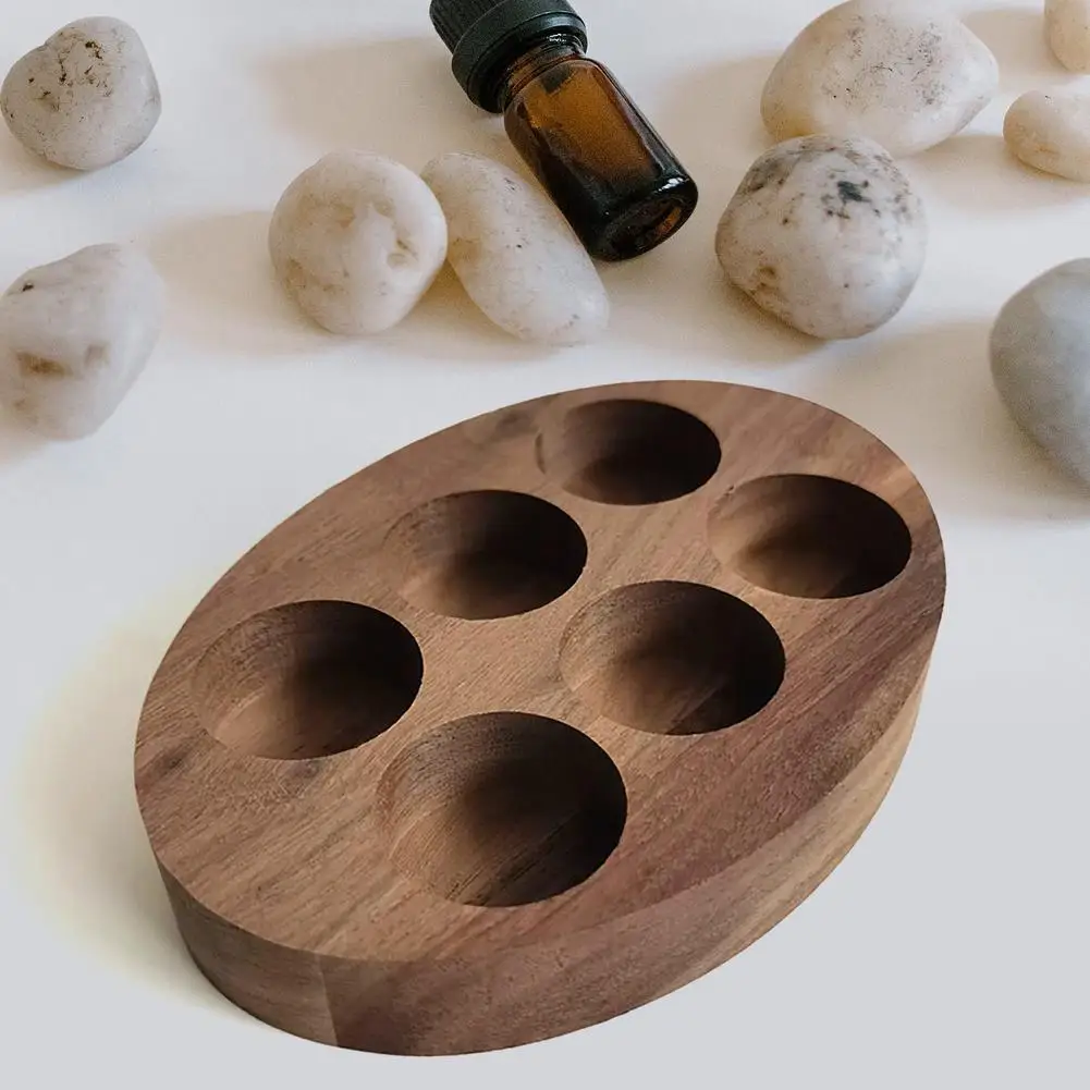 Деревянный органайзер для хранения эфирных масел практичная подставка