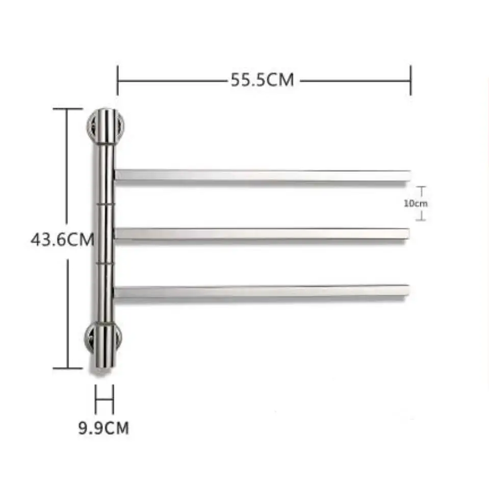 201 Stainless Steel Полка для подогрева и сушки полотенец из нержавеющей стали ванная комната постоянная температура автоматическая сушка Двухслойное электрическое полотенце с подогревом стойка - Цвет: 201 Stainless Steel