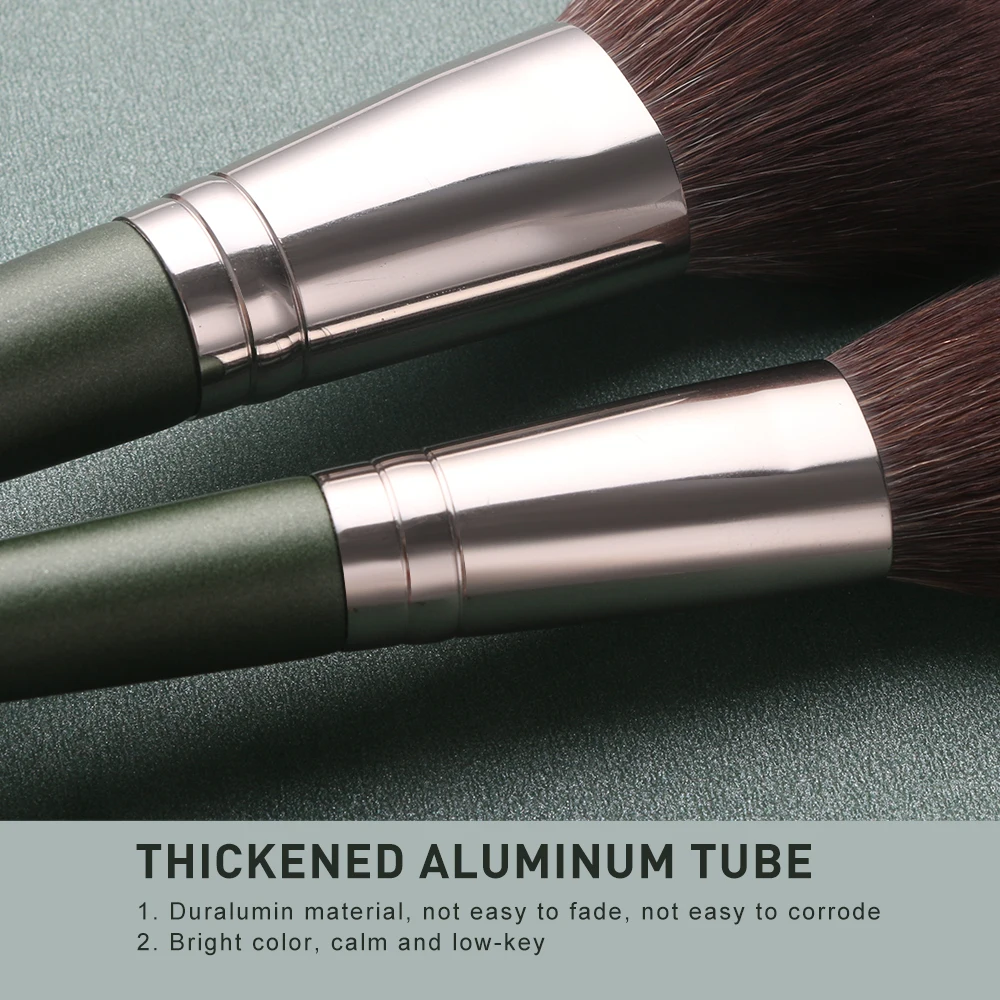 BEILI Green 9 шт. набор кистей для макияжа высокое качество пудра дымчатые тени румяна