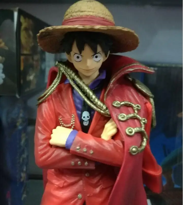 

25cm One piece Red Luffy 20th Anime Action Figure New New Collection figures New Collection for Christmas gift