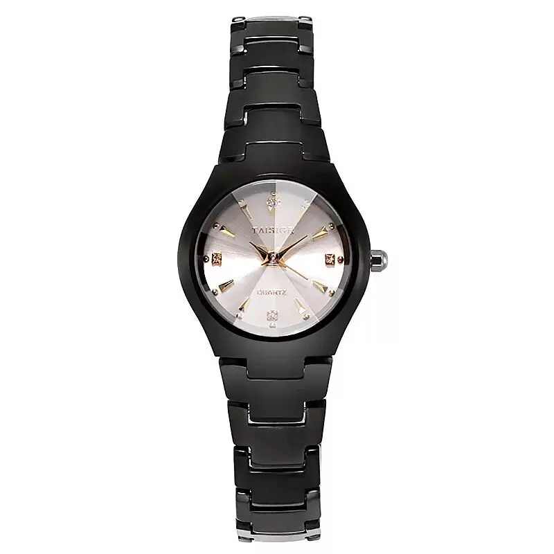 Элегантные женские часы из вольфрамовой стали небольшие дамские с бриллиантами