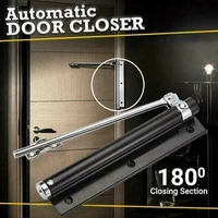 automatic door self closing hinge mute easy to rebound no slotting punching free door closer car styling