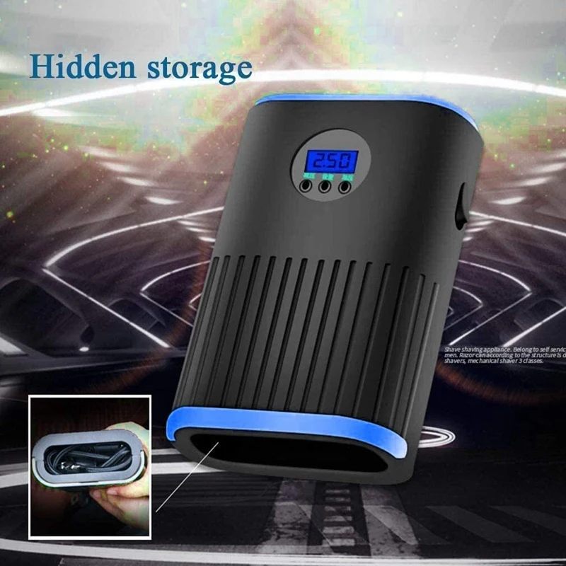 

120W Car Air Compressor Portable Electric Air Pump 12V Digital Tire Inflator for Car Motorcycle Bicycles LED Light