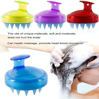 shampoo brush hair scalp massager soft silicone scalp care brush perfect for men women kids and pets
