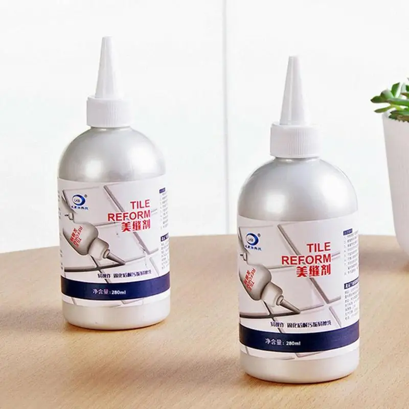 

280ml Tile Repair Glue Waterproof Beautiful Sealant Look Repair Of Lines Restore Glue Seam Tile Gap Grout The For Floor To Y0K4